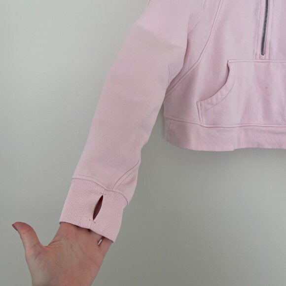 Lululemon Scuba Oversized Half Zip Hoodie Strawberry Milkshake Size M/L - Picture 5 of 6